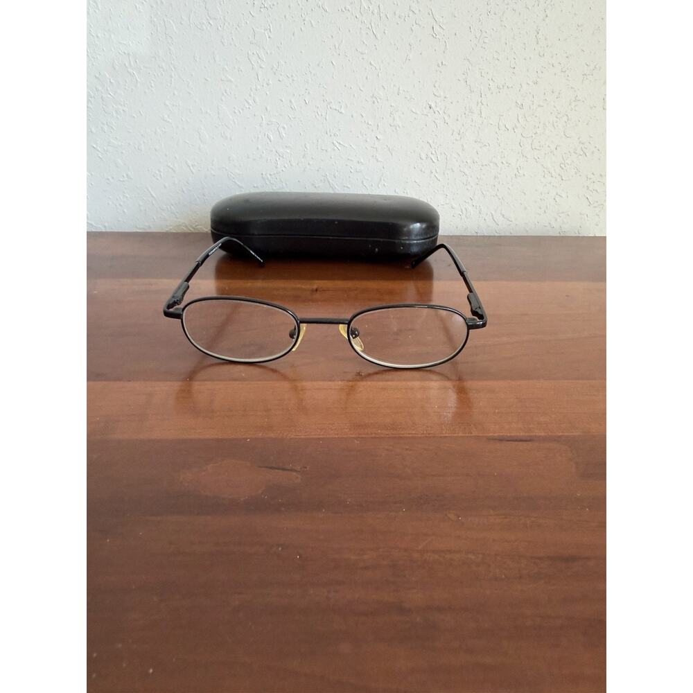 Fundamentals Eyeglasses Frames F111 47-19-130 Black Full Rim Eyewear Classic